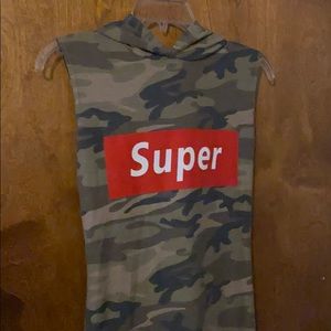 Short Sleeve Camo Dress